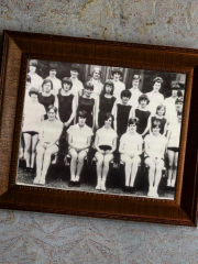 An old class photo of Jancis Robinson