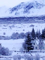 Iceland snowy scene