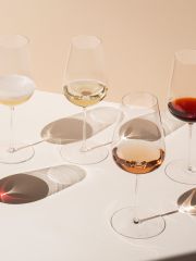 Richard Brendon_JR Collection glasses with differen-coloured wines in each glassAll Wine 