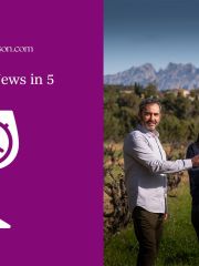 Pere Llopart (president of Corpinnat), Meritxell Juvé and Roc Gramona (VP of Corpinnat) 