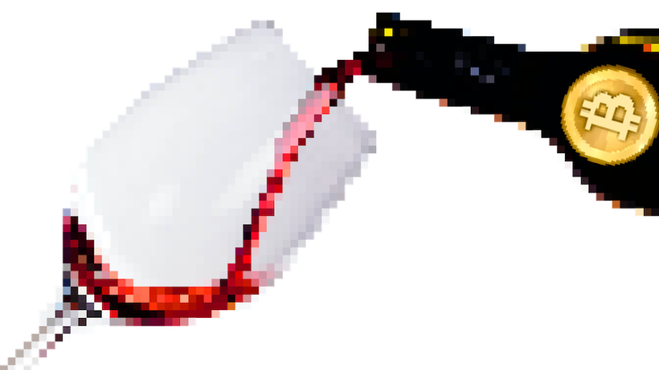 pixellated image of red wine pouring