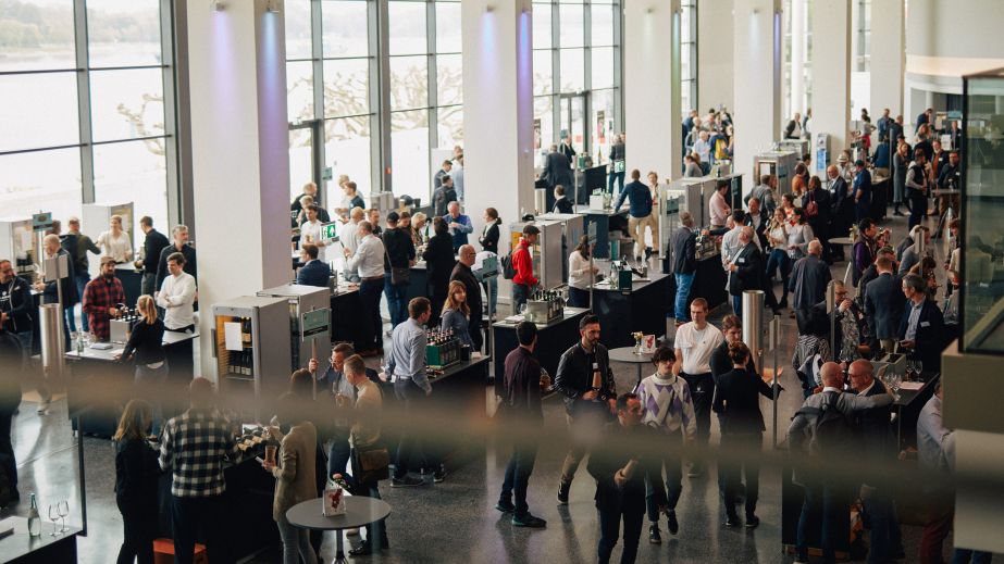 Hall of the Mainzer Weinbörse 2022