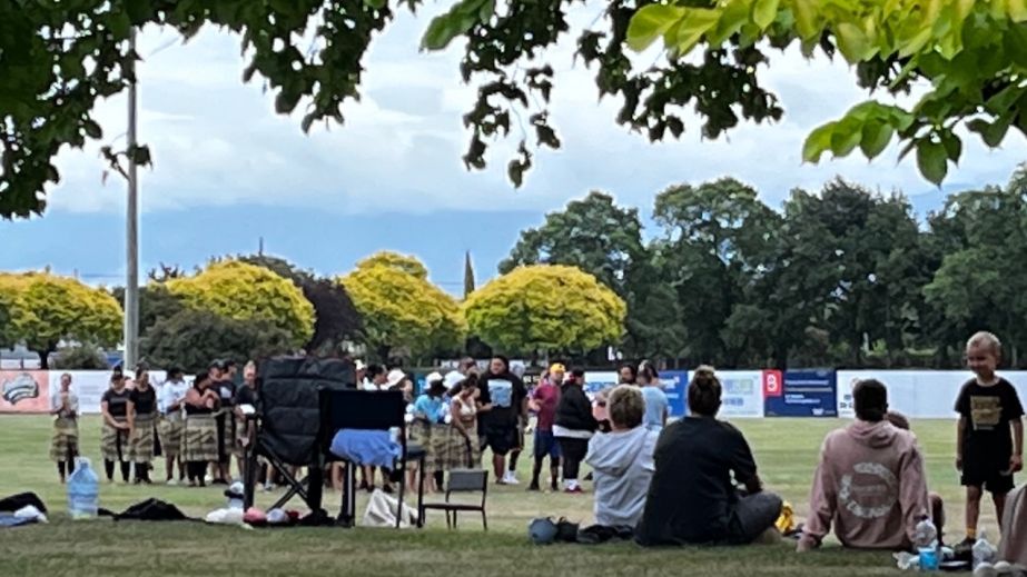Maori dancing in Martinborough