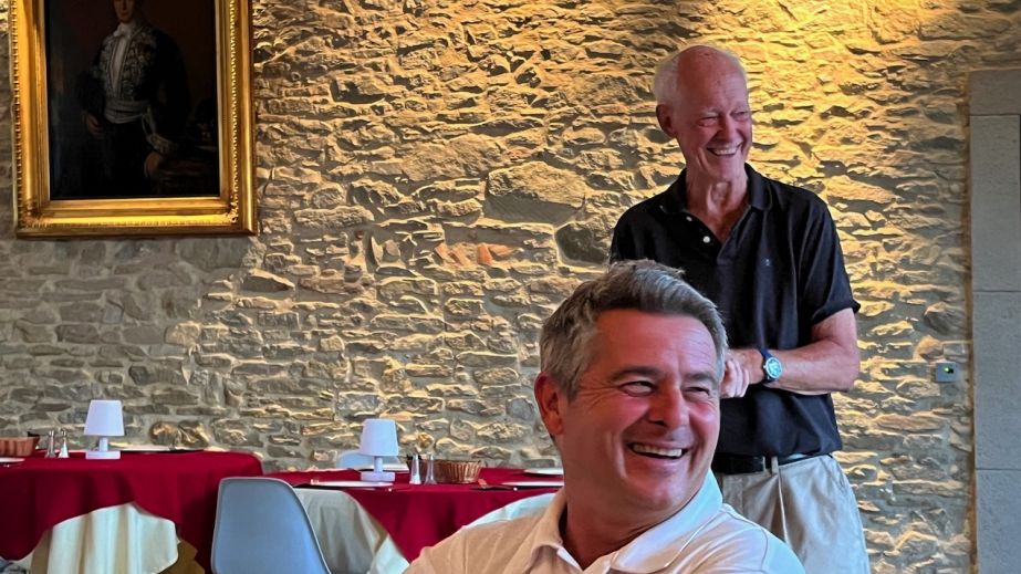 Graham Nutter and Arnaud Mayade at Ch St-Jacques d'Albas