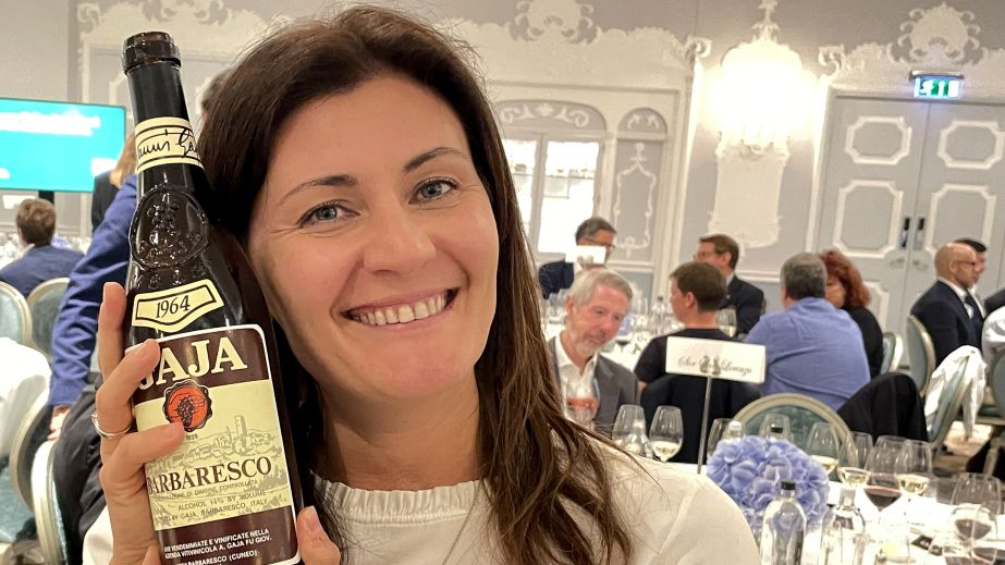 Gaia Gaja with her favourite vintage of Barbaresco