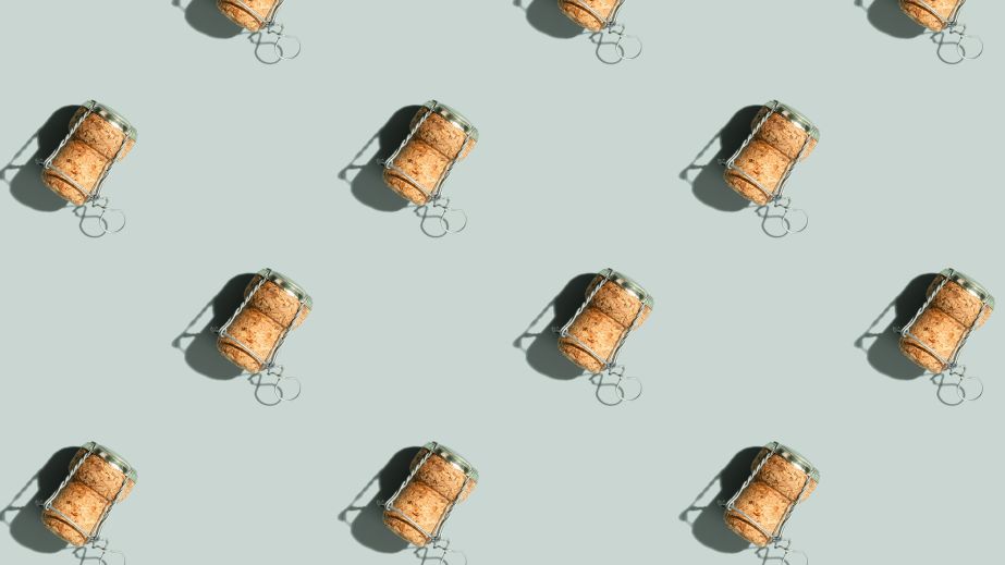 champagne cork pattern