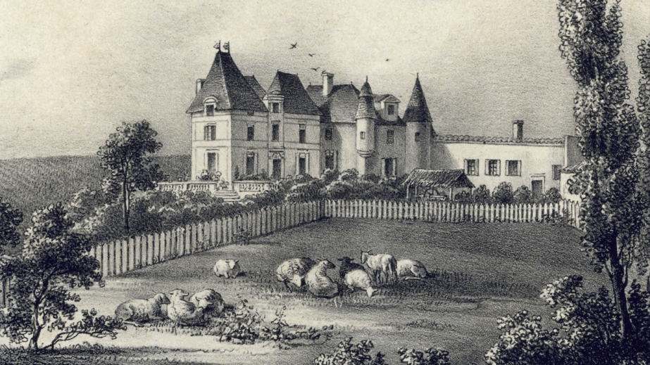 Ch Haut-Brion engraving