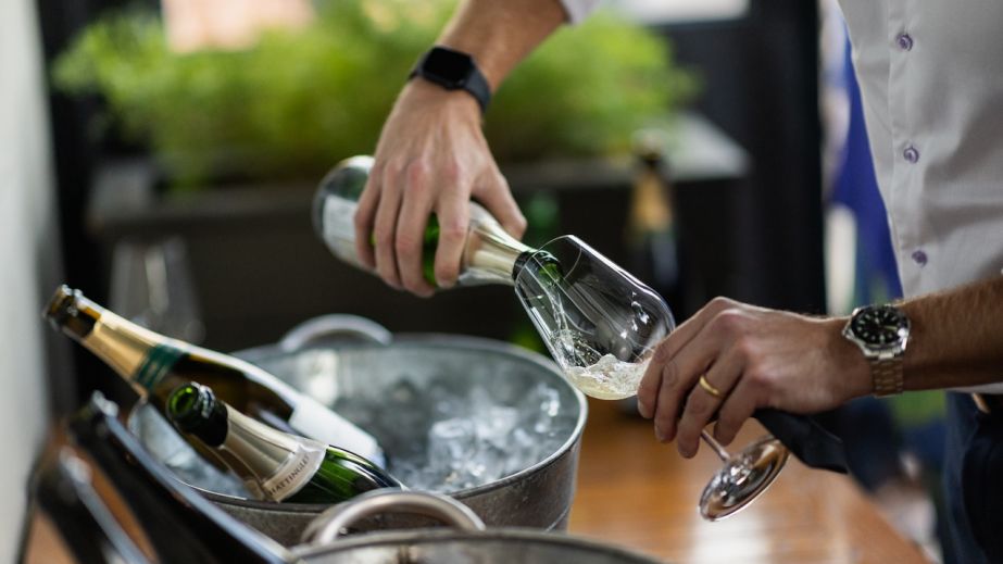 My glass of fizz at The Morris, San Francisco