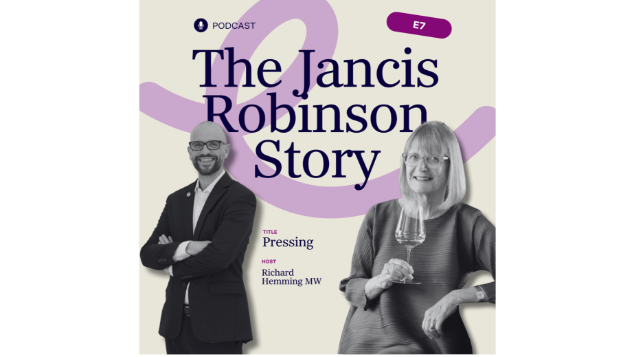 Cover art for the Jancis Robinson Story podcast episode 7