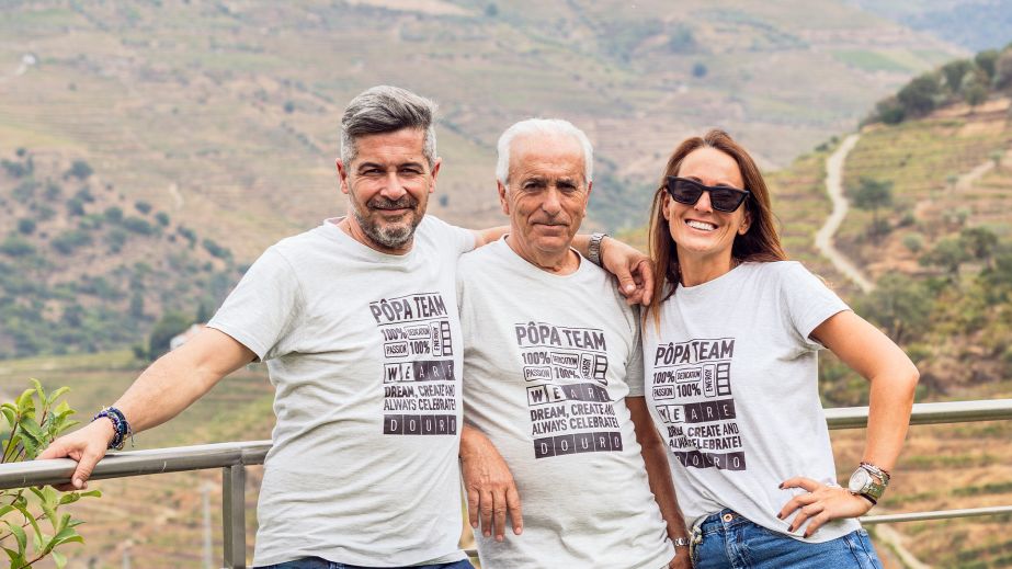Stéphane, José and Vanessa Ferreira of Quinta do Pôpa 