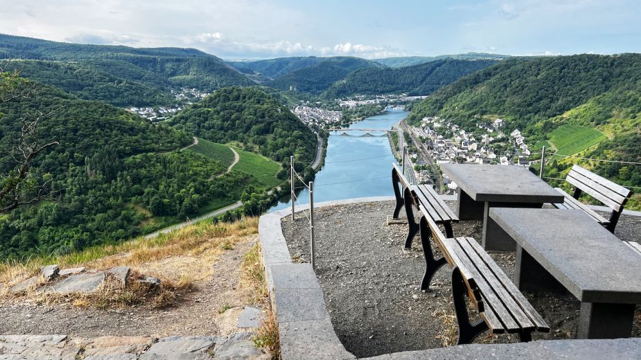 bench with a view over the Mosel