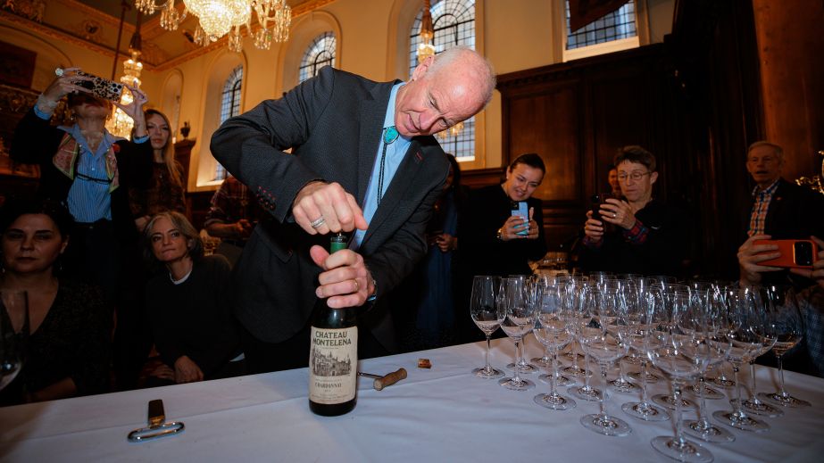 Bo Barrett with Chateau Montelena 1973 Chardonnay