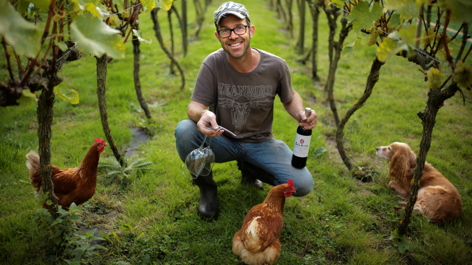 Tim Phillips and hens - credit Paul Close @paulclose