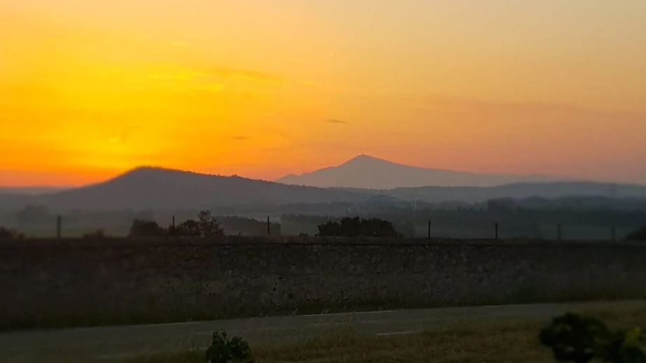 Mont Ventoux seen from Les Deux Cols at dawn
