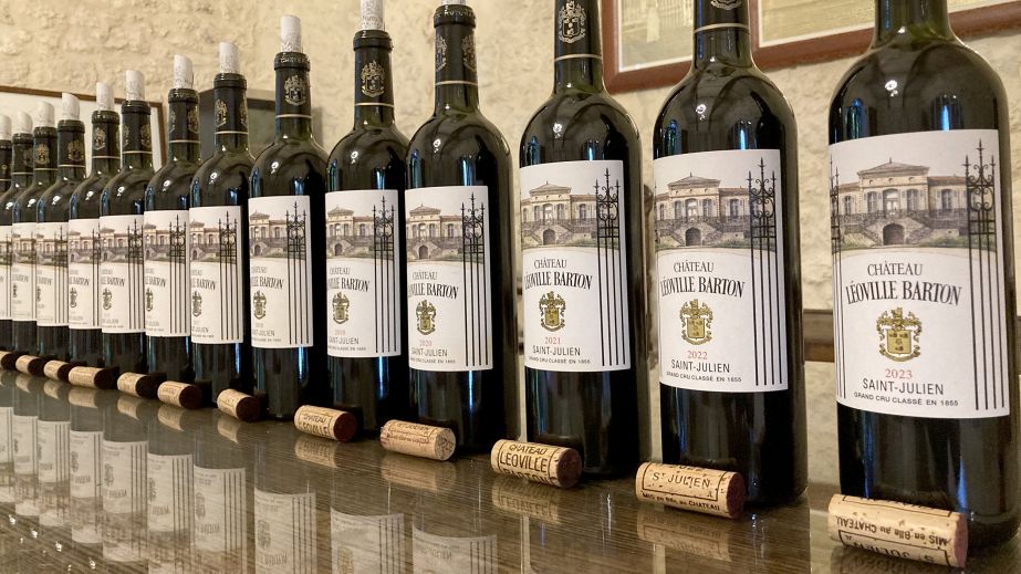 Léoville Barton - line-up of wines for vertical tasting