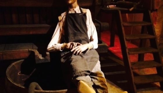 puppet in cellars in Beaune, Burgundy