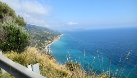Coastline in Campania near Punta Licosa