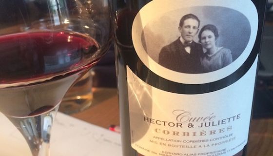 Cuvee Hector and Juliette wine bottle