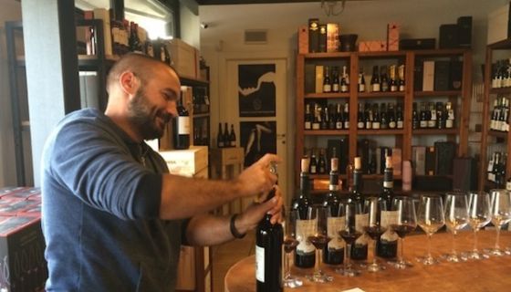 Francesco Mulinari opening his first 11 vintages of L'Aietta