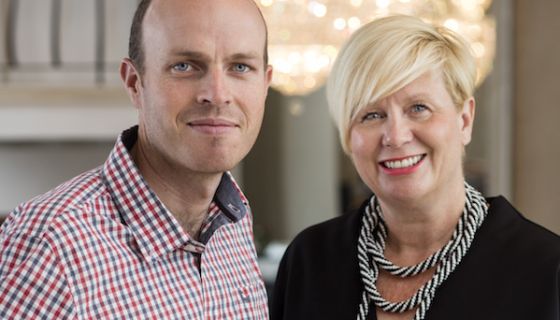 Johann Fourie and Penny Streeter