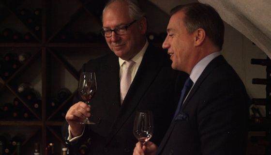 Hew Blair (left) with Justerini's long-standing burgundy buyer Julian Ings-Chambers