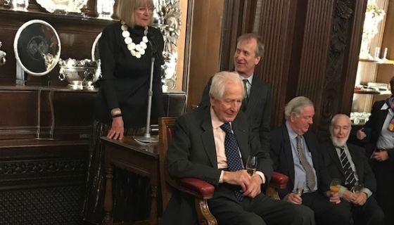 Michael Broadbent MW at 90 at Vintner's Hall