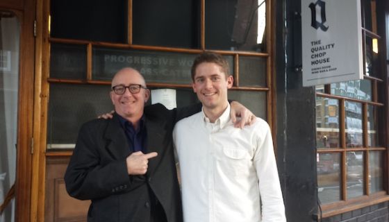 Nick and Will at the Quality Chop House