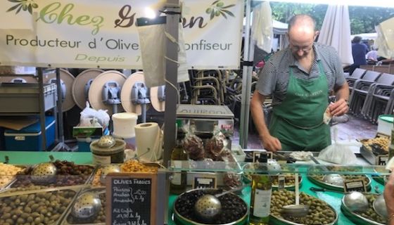 Stephane of Chez Gaston in Carcassonne market