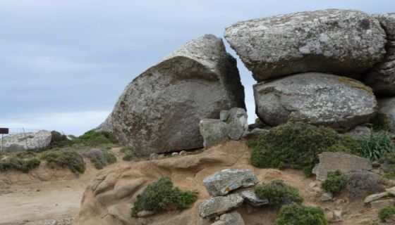 Granite boulders in Volacus vineyard