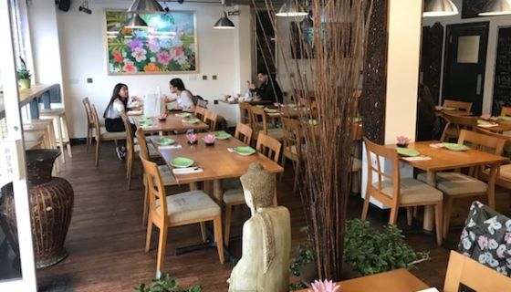 Interior of Belfast Thai restaurant Bo Tree