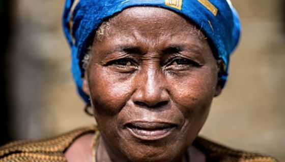 Original Beans chocolate Congo lady drinking chocolate