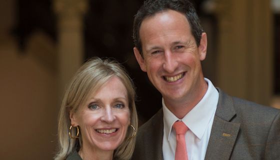 Susie Barrie and Peter Richards, married Masters of Wine with a special interest in English wine 