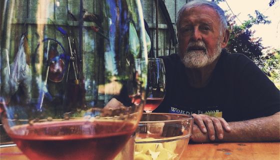 Italian wine writer Burton Anderson photgraphed by his daughter