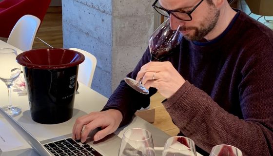 Richard Hemming MW tasting red Rhônes