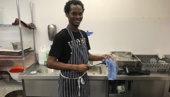 Abdul the plongeur at the Quality Chop House
