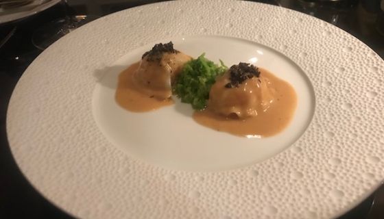 Comptoir Robuchon truffled ravioli