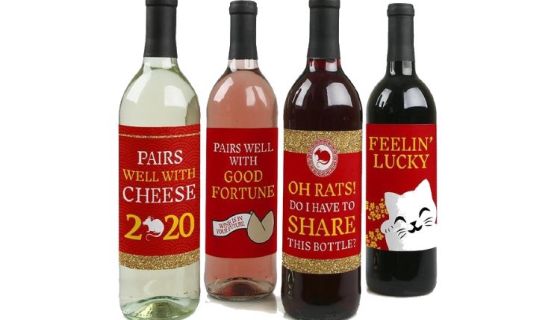 Year of the rat wine labels