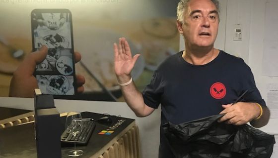 Ferran Adria in his Barcelona studio