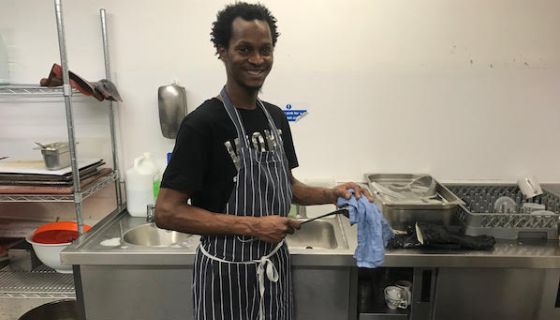 Mazid Diallo, kitchen porter at The Quality Chop House