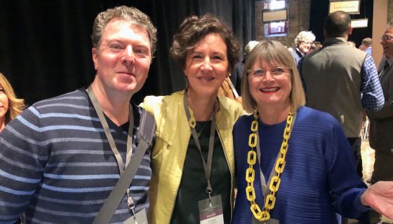 Alder Yarrow, Elaine Chukan Brown and Jancis Robinson at Premiere Napa Valley 2020