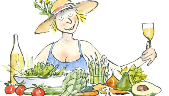 Rives-Blanques Mauzac illustration by artist David Hawson