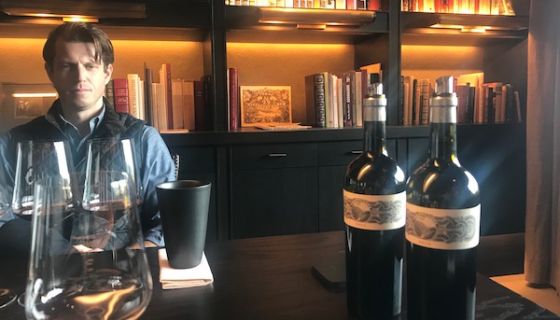 Will Harlan in the Promontory library, Napa Valley