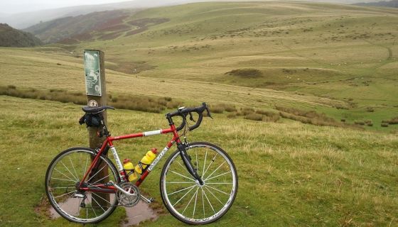 Nick Martin's bike in the Yorkshire Dales