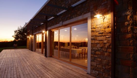 Rodica tasting room at night