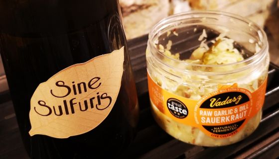 Sauerkraut and unsulphured wine