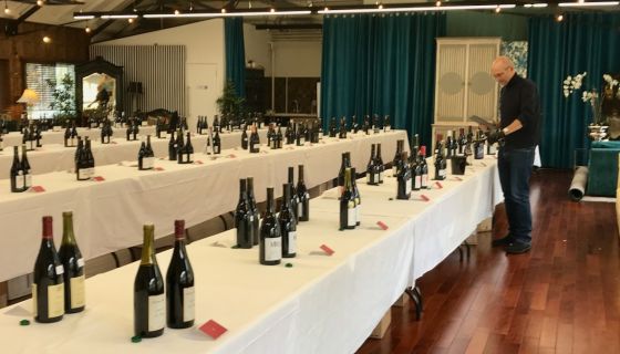 Tym Sykes at London Beaujolais tasting