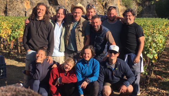 Mark Haisma's 2019 picking team in Cote de Nuits Village