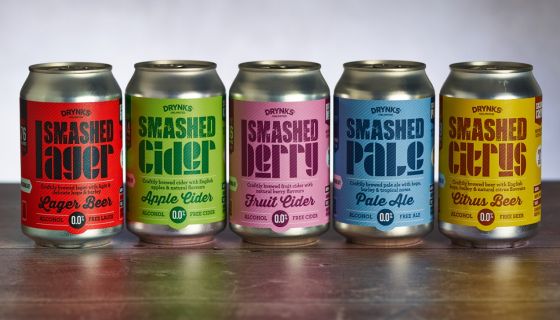 Smashed cans - alcohol-free beers and ciders