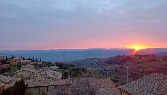 Sunrise from Montalcino by Walter Speller