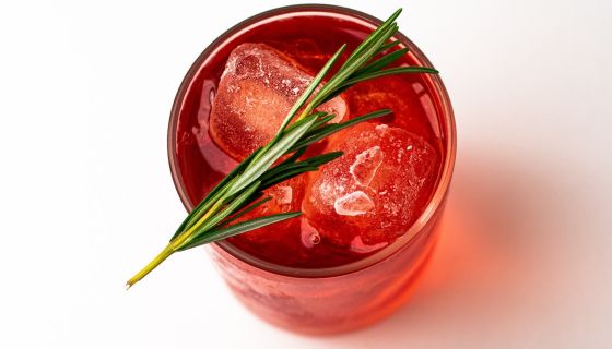 Campari in a tumbler